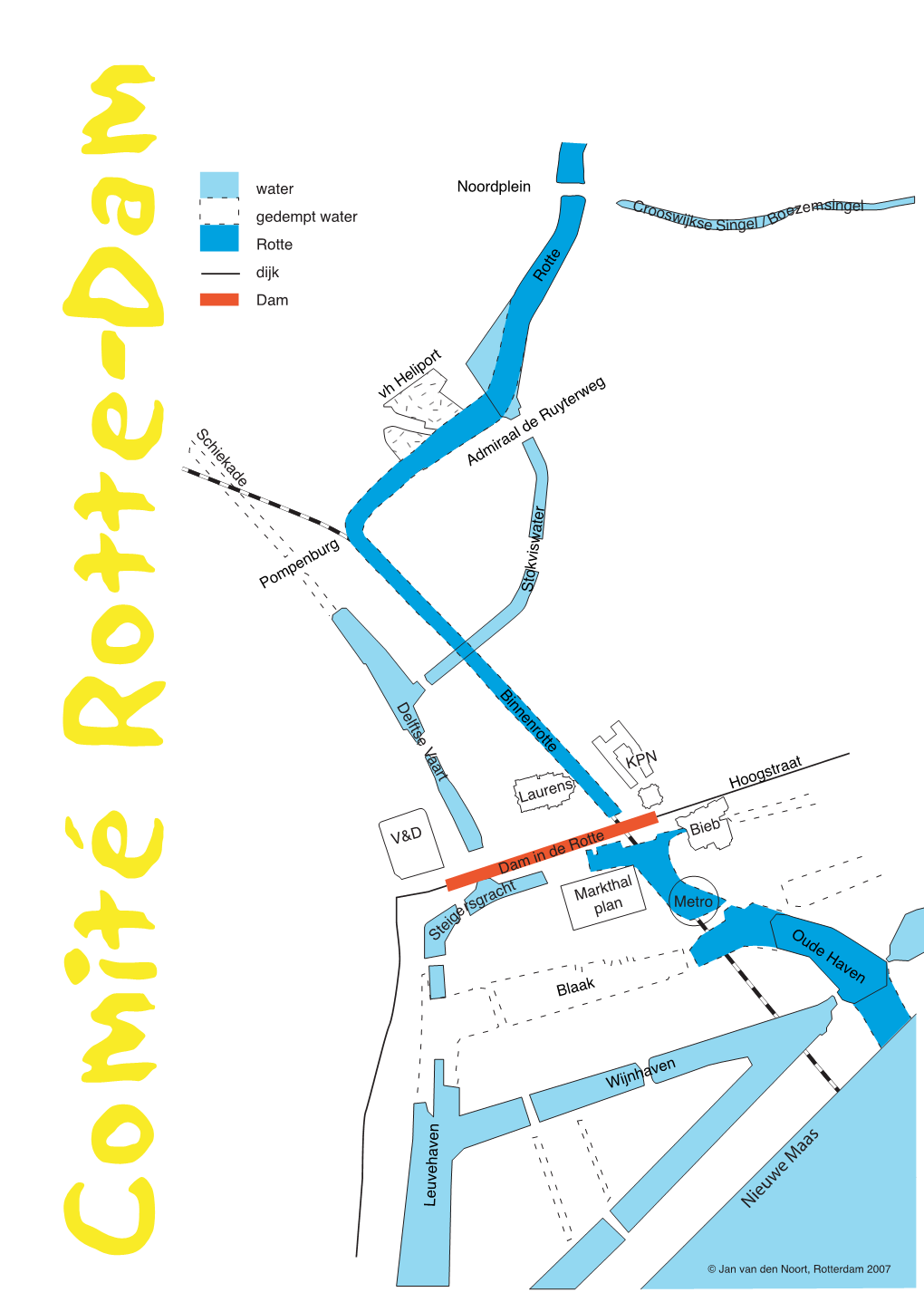 Comité Rotte-Damschiekade Dam Dijk Rotte Gedempt Water Water P O M P E N B U R G