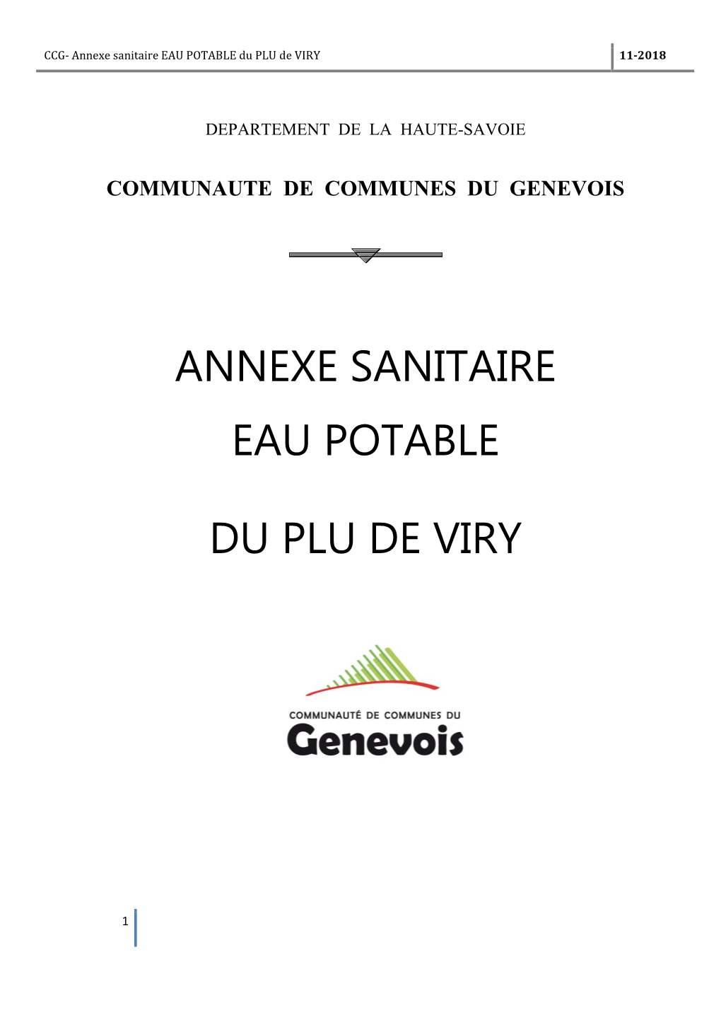 Annexe Sanitaire « Adduction D'eau Potable