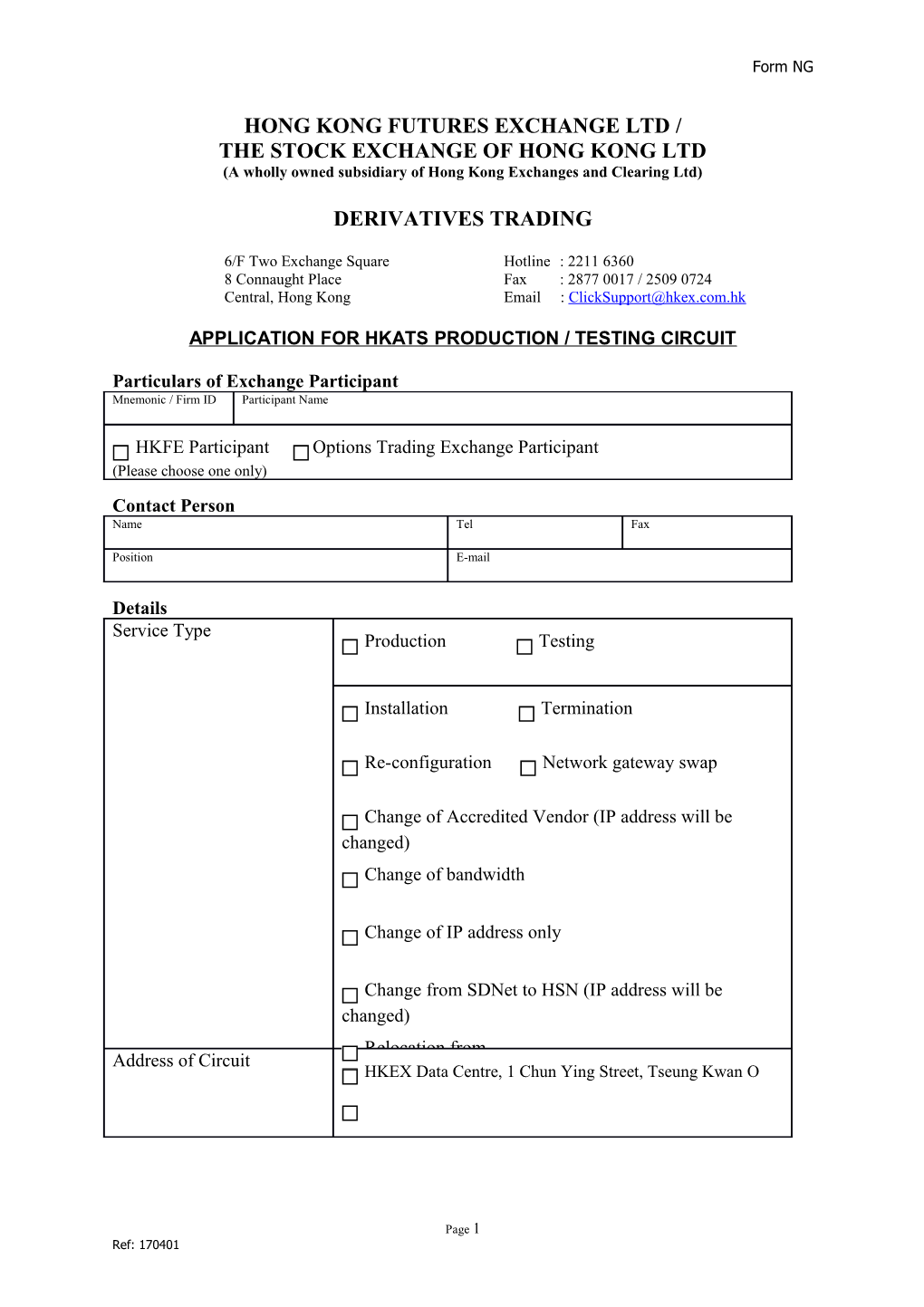 Hong Kong Exchanges and Clearing Ltd