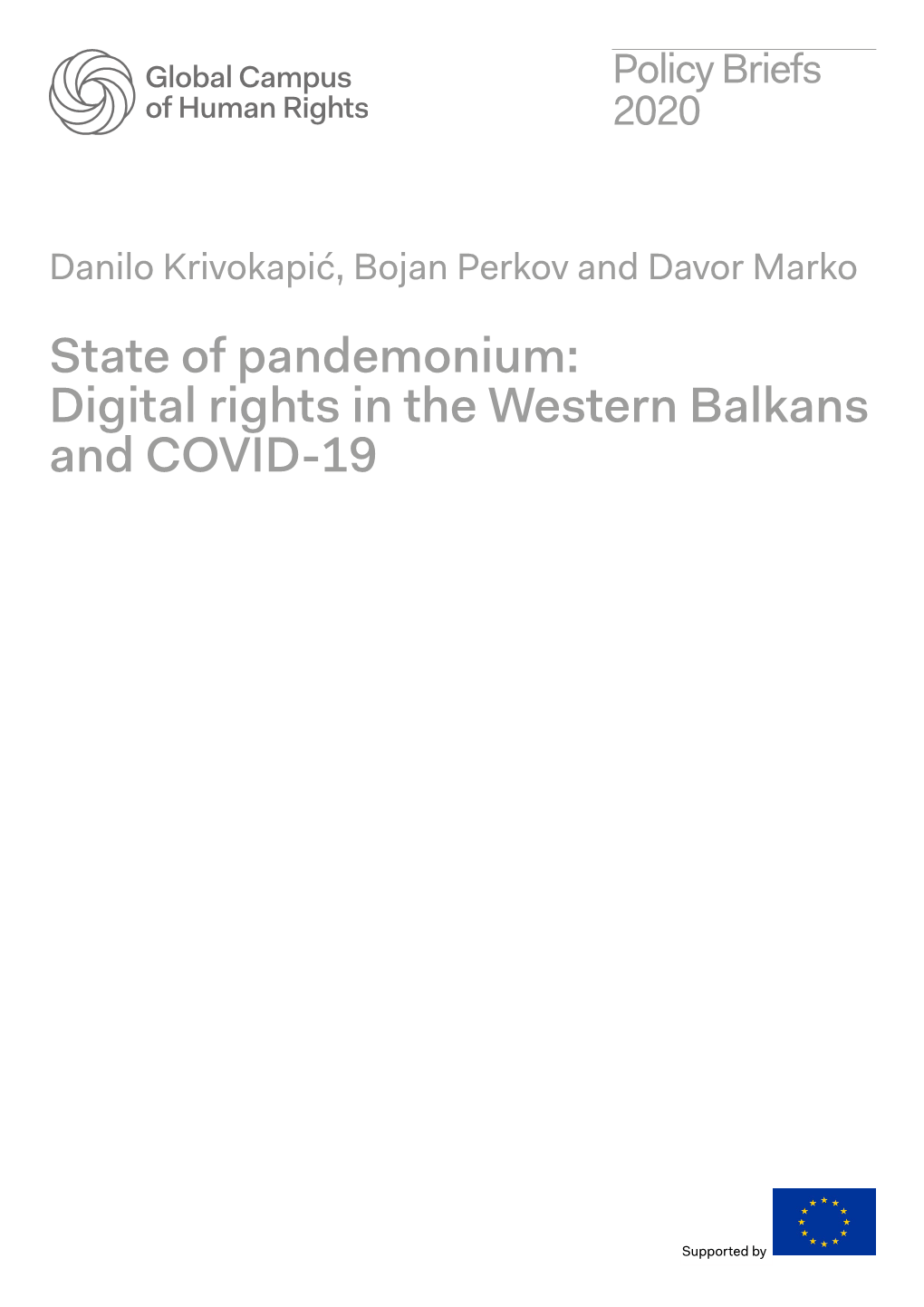 Digital Rights in the Western Balkans and COVID-19