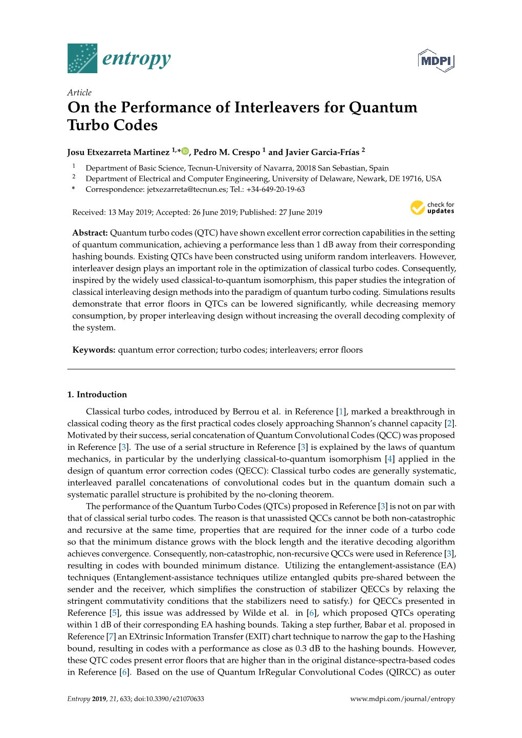 On the Performance of Interleavers for Quantum Turbo Codes