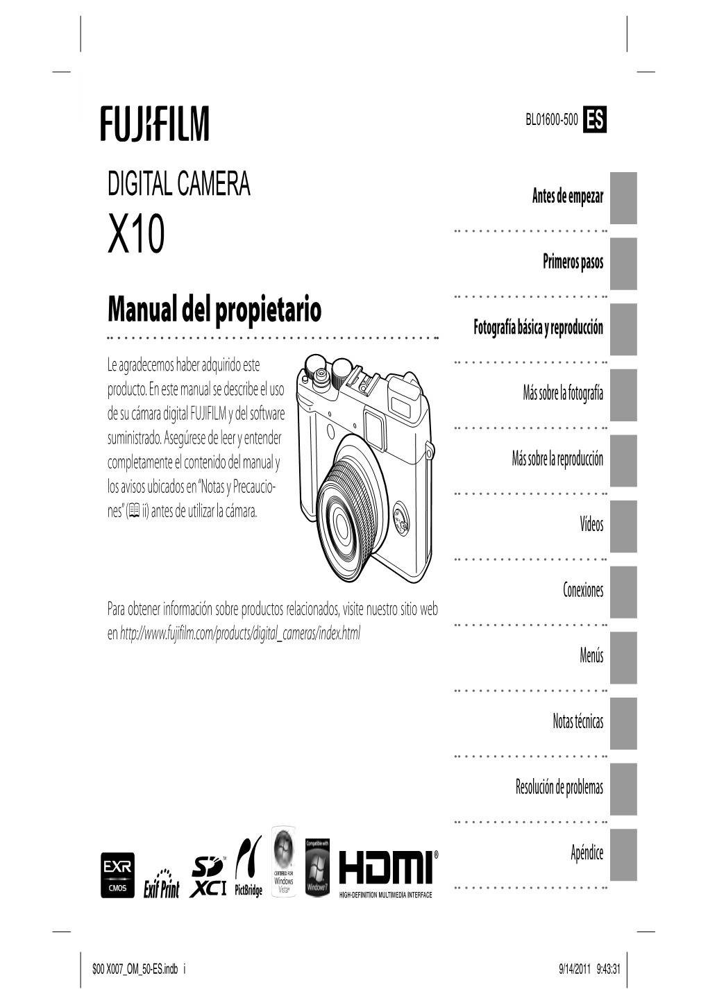 FUJIFILM Y Del Software Suministrado