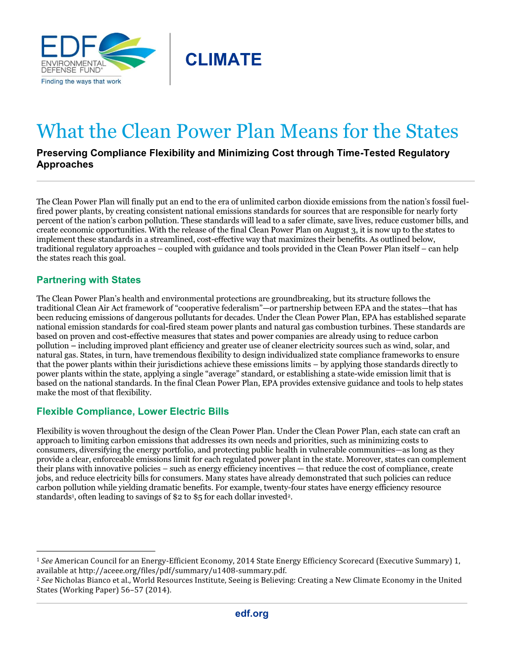 What the Clean Power Plan Means for the States [PDF]