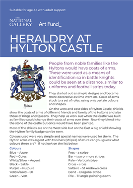 Heraldry at Hylton Castle