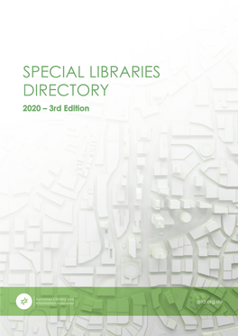 SPECIAL LIBRARIES DIRECTORY 2020 – 3Rd Edition