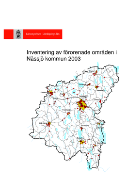 Inventering Av Förorenade Områden I Nässjö Kommun 2003