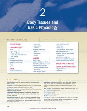 Body Tissues and Basic Physiology 13