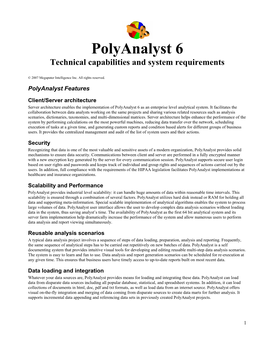 Polyanalyst Technical Capabilities and System Requirements