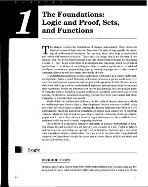 The Foundations: Logic and Proof, Sets, and Functions