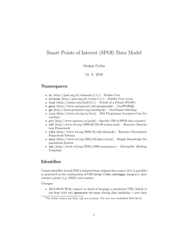 Smart Points of Interest (SPOI) Data Model