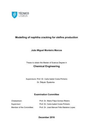 Modelling of Naphtha Cracking for Olefins Production