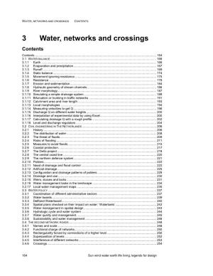 Water, Networks and Crossings Contents Contents