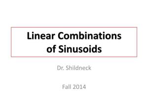 Linear Combinations of Sinusoids