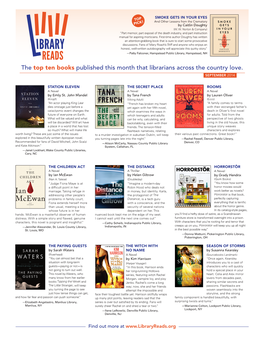 Libraryreads September 2014