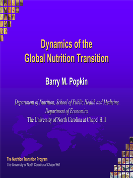 Dynamics of the Global Nutrition Transition