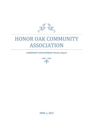 Honor Oak Community Association