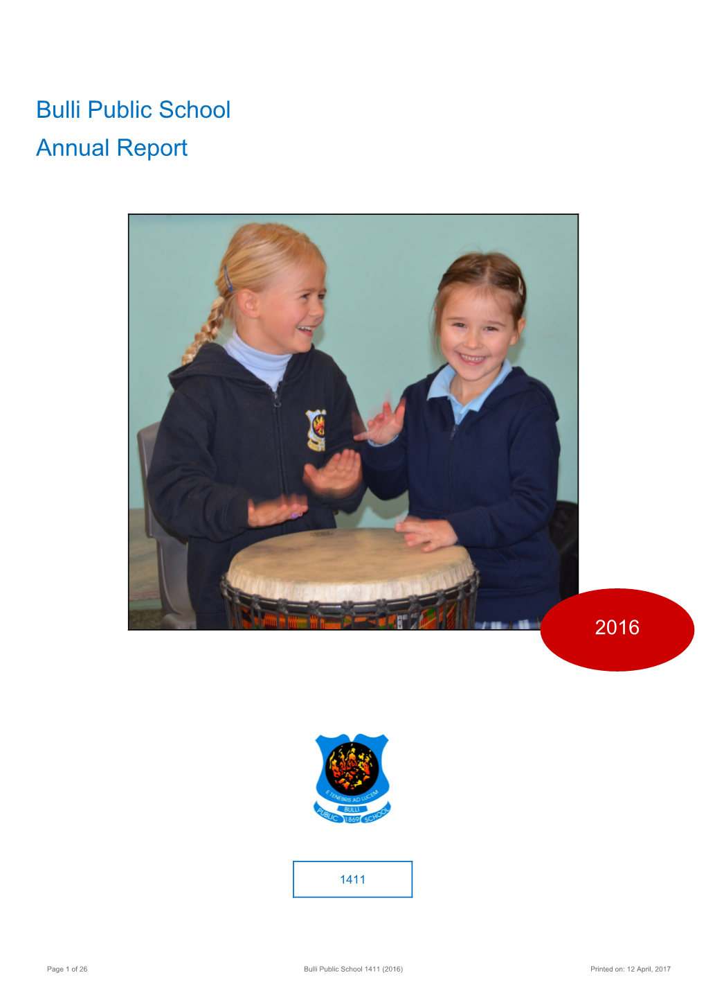 2016 Bulli Public School Annual Report