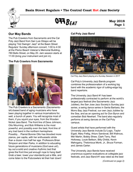 Basin Street Regulars • the Central Coast Hot Jazz Society May 2018