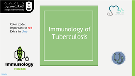 Immunology of Tuberculosis