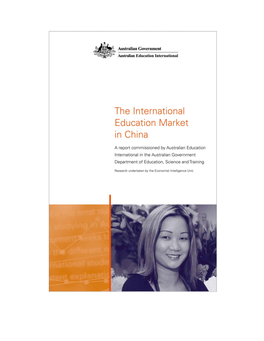 The Market for International Education in China
