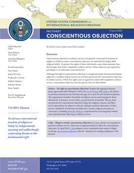 Legislation Factsheet: Conscientious Objection