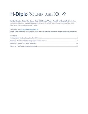 H-Diplo ROUNDTABLE XXII-9