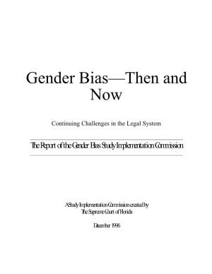Gender Bias—Then and Now