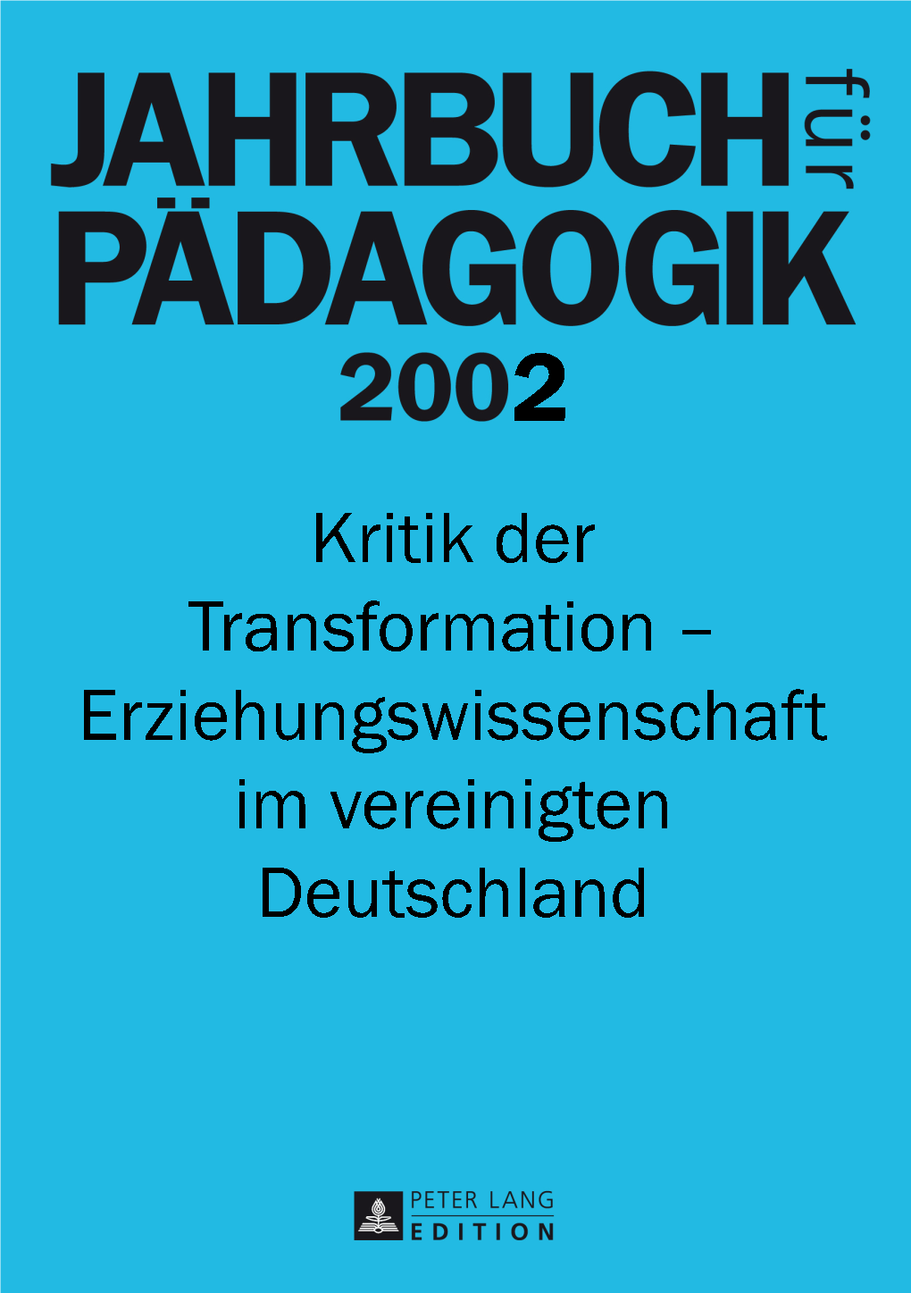 Jahrbuch Fur Padagogik