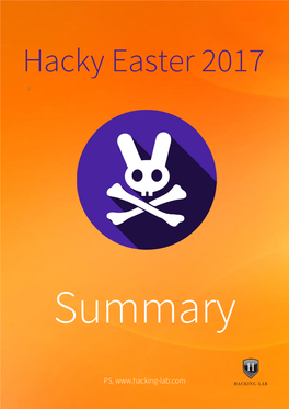 Hacky Easter Summary 2017