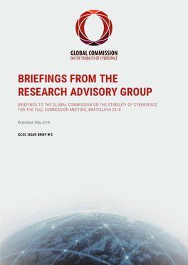 Briefings from the Research Advisory Group