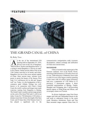 THE GRAND CANAL of CHINA