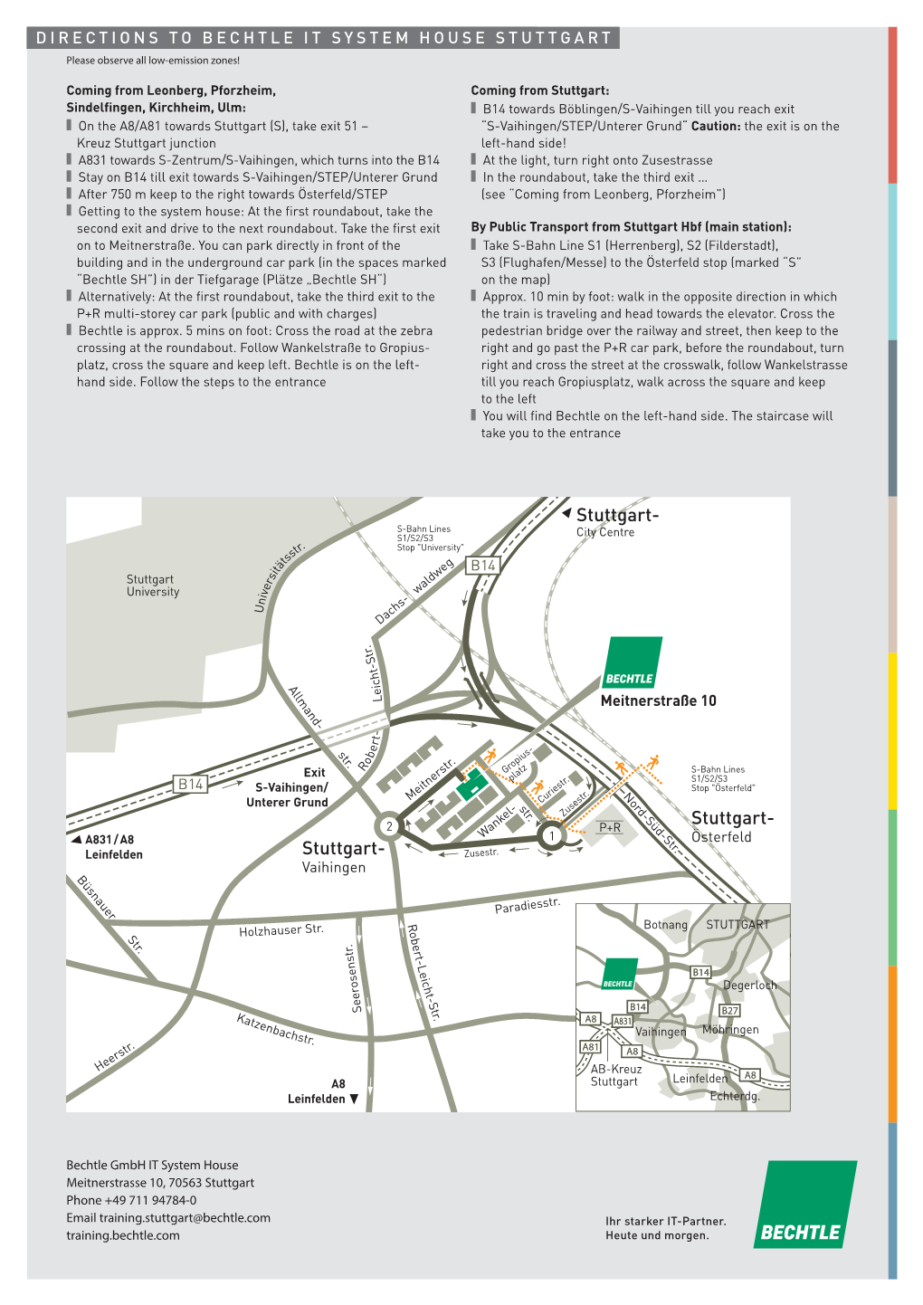 Bechtle Anfahrtsskizze Stuttgart 2018-02 DE EN.Indd