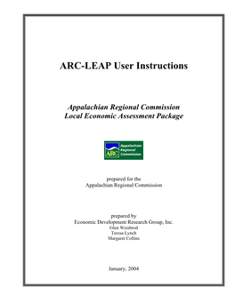 ARC-LEAP User Instructions for The