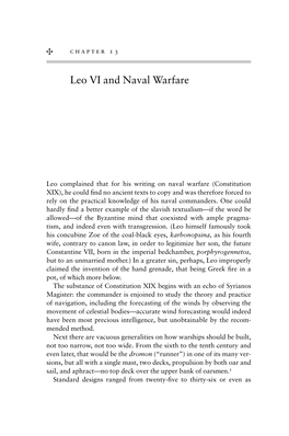 Leo VI and Naval Warfare