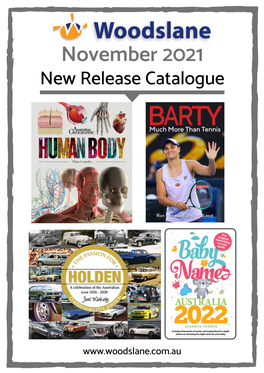 November 2021 New Release Catalogue