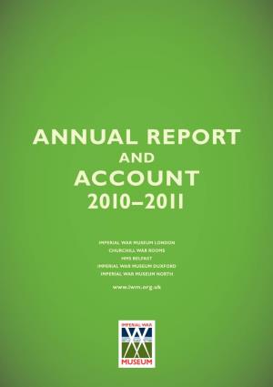 Imperial War Museum Annual Report and Account 2010-2011 HC 1286