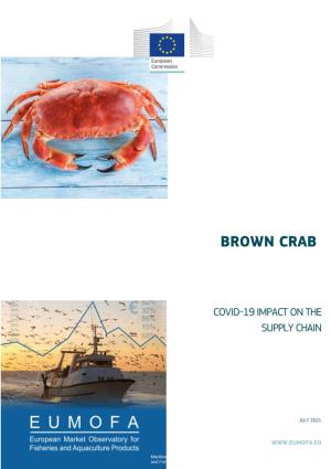 Brown Crab. COVID-19 Impact on the Supply Chain