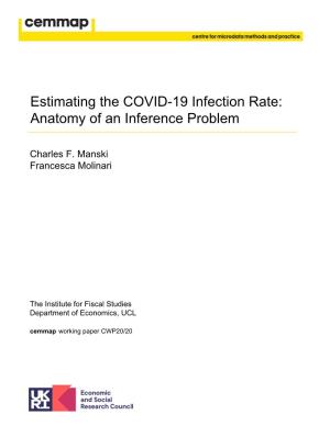 Estimating the COVID-19 Infection Rate: Anatomy of an Inference Problem