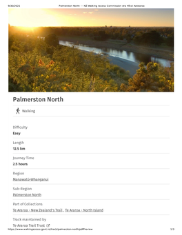 Palmerston North — NZ Walking Access Commission Ara Hīkoi Aotearoa