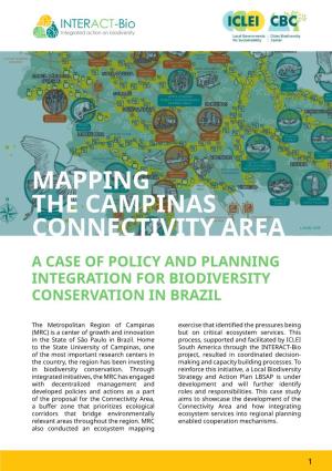 Mapping the Campinas Connectivity Area a Case of Policy and Planning Integration for Biodiversity Conservation in Brazil