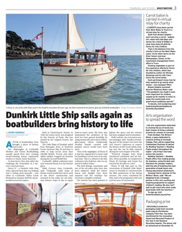 Dunkirk Little Ship Sails Again As Boatbuilders Bring History to Life