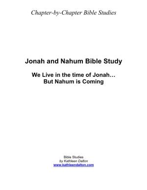 Jonah and Nahum Bible Study