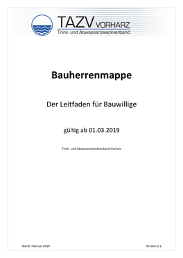 Bauherrenmappe