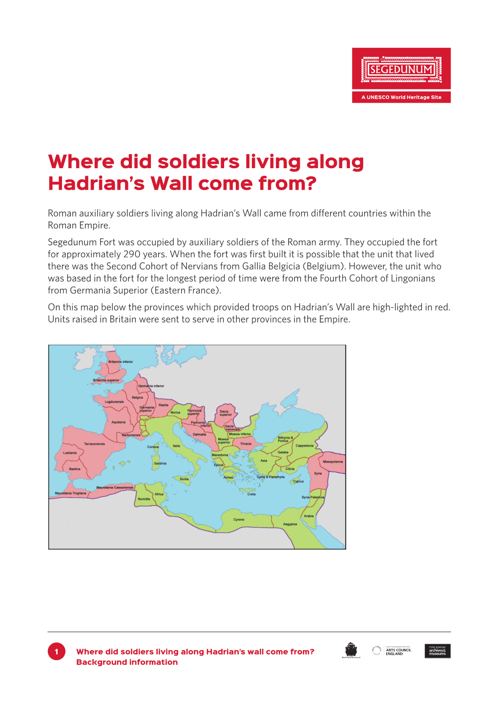 Where Did Soldiers Living Along Hadrian's Wall Come From?