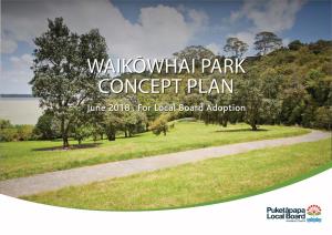 Waikōwhai Park Concept Plan