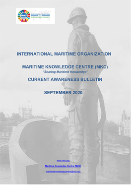 International Maritime Organization Maritime Knowledge Centre (Mkc) Current Awareness Bulletin September 2020