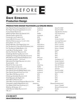 Dave Resume-As of 1-31-19-Short-Edited.Pages