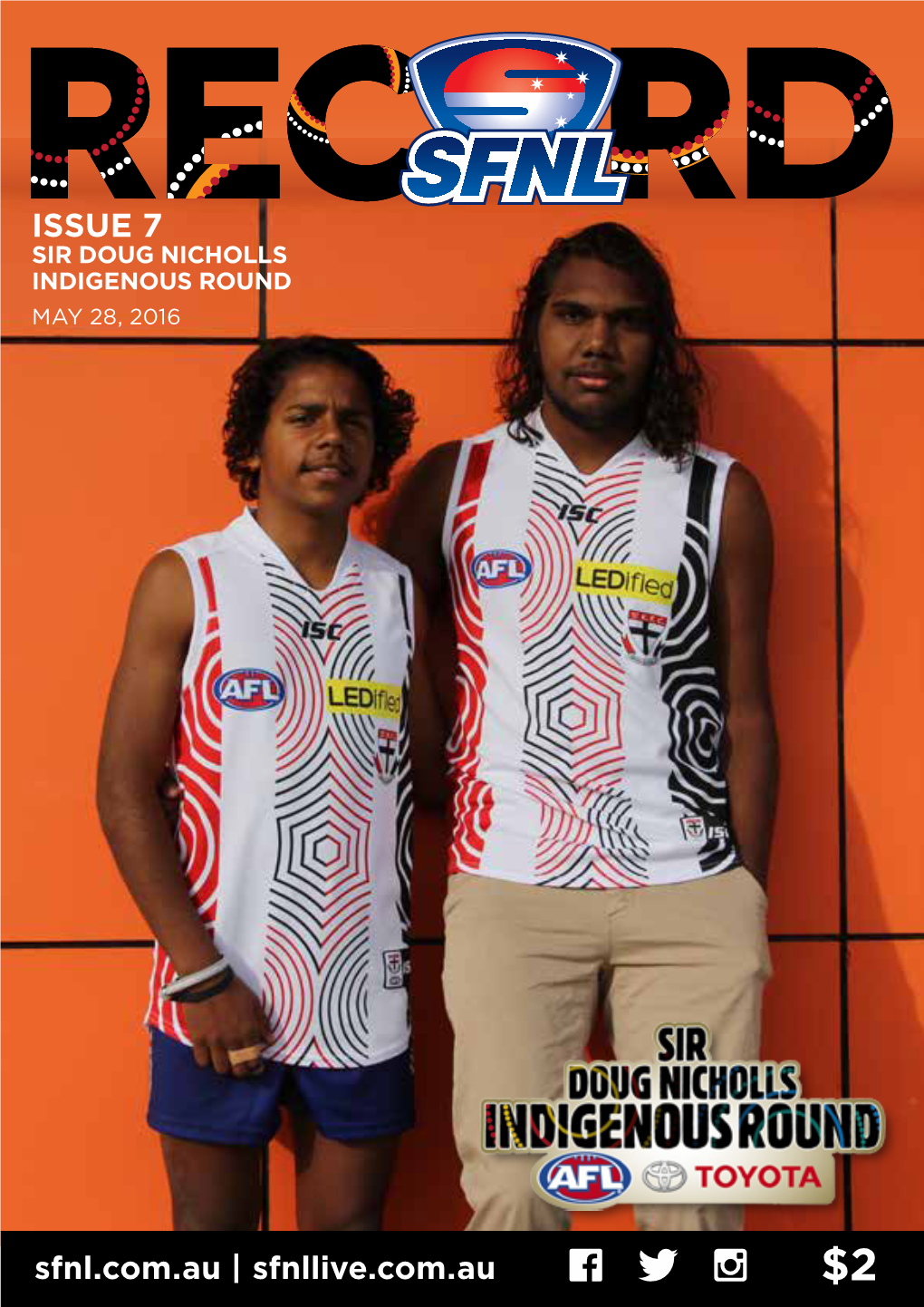 2016 SFNL Record – Issue 7 (Sir Doug Nicholls Indigenous Round)