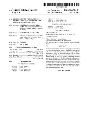 (12) United States Patent (10) Patent No.: US 6,326,514 B1 Klug Et Al