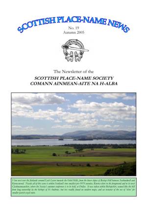 Scottish Place-Name News No. 19